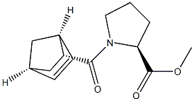 N-[[(1S,2R,4S)-Bicyclo[2.2.1]hept-5-en-2-yl]carbonyl]-L-proline methyl ester Struktur