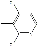 3-Methyl-2,4-dichloropyridine Struktur