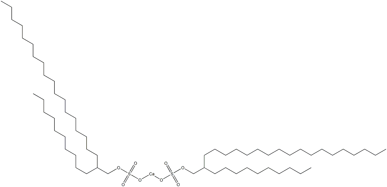 Bis(2-decylicosyloxysulfonyloxy)calcium Struktur