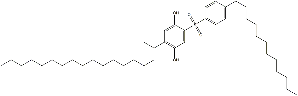 2-(4-Dodecylphenylsulfonyl)-5-(octadecan-2-yl)hydroquinone Struktur