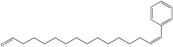 (Z)-15-Phenyl-14-pentadecenal Struktur