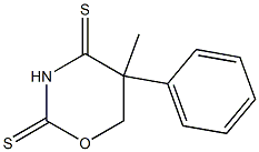 5,6-Dihydro-5-methyl-5-phenyl-2H-1,3-oxazine-2,4(3H)-dithione Struktur