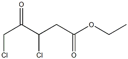 3,5-Dichloro-4-oxovaleric acid ethyl ester Struktur