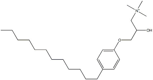 3-(4-Dodecylphenoxy)-2-hydroxy-N,N,N-trimethyl-1-propanaminium Struktur