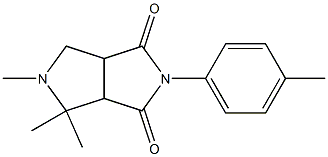 4,4,5-Trimethyl-2-(4-methylphenyl)tetrahydropyrrolo[3,4-c]pyrrole-1,3(2H,5H)-dione Struktur