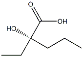 [S,(+)]-2-Ethyl-2-hydroxyvaleric acid Struktur