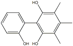 3,4,5-Trimethyl-1,1'-biphenyl-2,2',6-triol Struktur