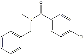 N-Benzyl-N-methyl-4-chlorobenzamide Struktur