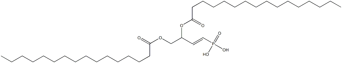 [3,4-Bis(palmitoyloxy)-1-butenyl]phosphonic acid Struktur