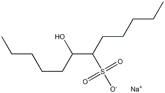 7-Hydroxydodecane-6-sulfonic acid sodium salt Struktur