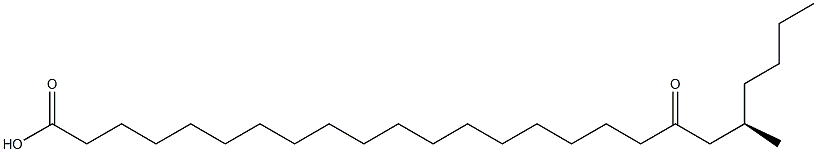 [R,(+)]-21-Methyl-19-oxopentacosanoic acid Struktur