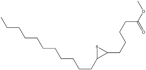 6,7-Epithiooctadecanoic acid methyl ester Struktur