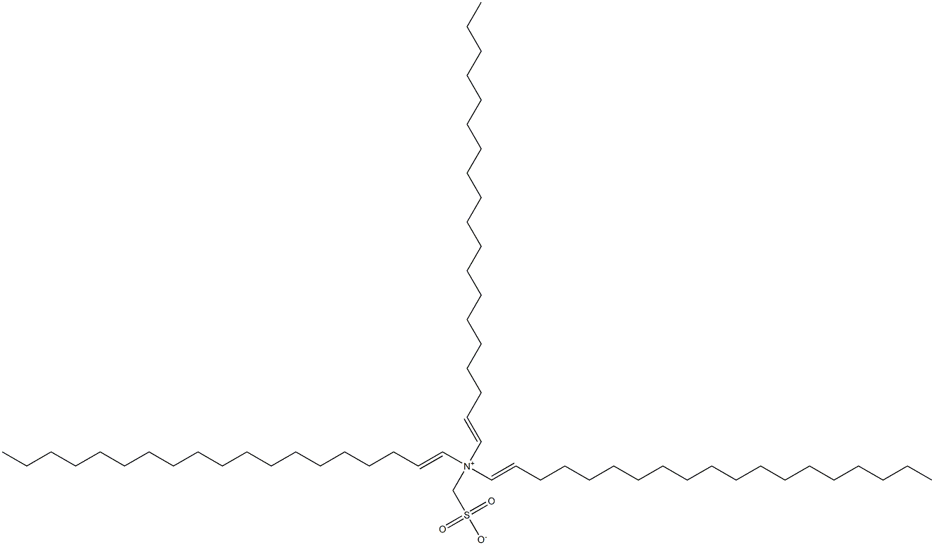 N,N-Di(1-nonadecenyl)-N-sulfonatomethyl-1-nonadecen-1-aminium Struktur