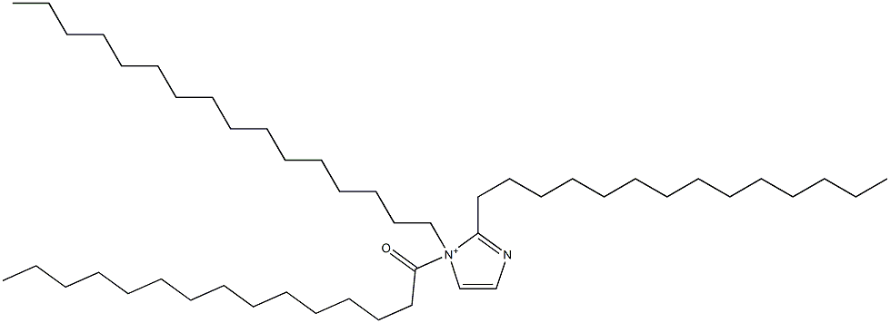 1-Hexadecyl-1-pentadecanoyl-2-tetradecyl-1H-imidazol-1-ium Struktur