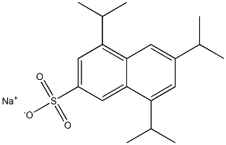 4,6,8-Triisopropyl-2-naphthalenesulfonic acid sodium salt Struktur