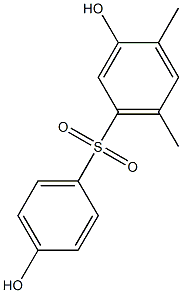 3,4'-Dihydroxy-4,6-dimethyl[sulfonylbisbenzene] Struktur