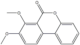 7,8-Dimethoxy-6H-dibenzo[b,d]pyran-6-one Struktur