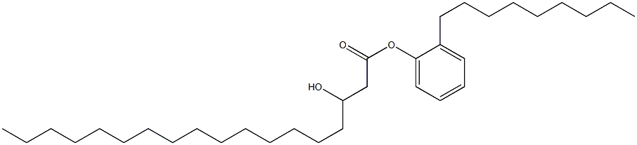 3-Hydroxystearic acid 2-nonylphenyl ester Struktur