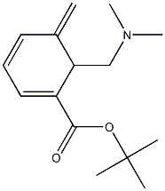 6-Dimethylaminomethyl-5-methylene-1,3-cyclohexadiene-1-carboxylic acid tert-butyl ester Struktur