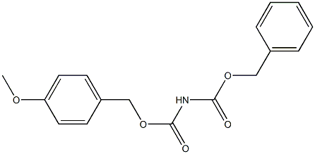 N-[(4-Methoxybenzyl)oxycarbonyl]carbamic acid benzyl ester Struktur