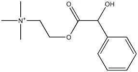 (-)-Trimethyl[2-[[hydroxy(phenyl)acetyl]oxy]ethyl]aminium Struktur