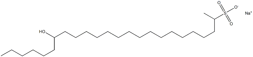 18-Hydroxytetracosane-2-sulfonic acid sodium salt Struktur