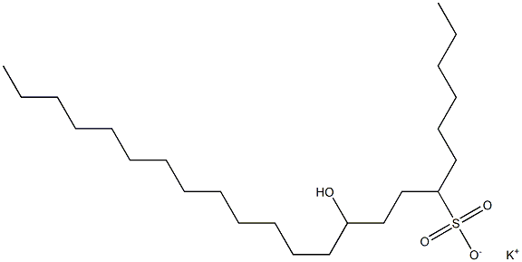 10-Hydroxytricosane-7-sulfonic acid potassium salt Struktur