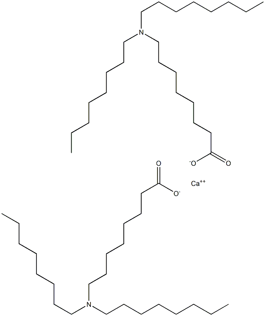 Bis[8-(dioctylamino)octanoic acid]calcium salt Struktur