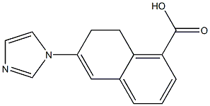 7,8-Dihydro-6-(1H-imidazol-1-yl)naphthalene-1-carboxylic acid Struktur