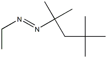 1-Ethyl-2-(1,1,3,3-tetramethylbutyl)diazene Struktur