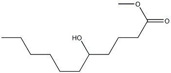 5-Hydroxyundecanoic acid methyl ester Struktur