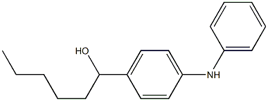 4-(1-Hydroxyhexyl)phenylphenylamine Struktur