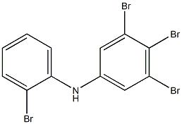 3,4,5-Tribromophenyl 2-bromophenylamine Struktur