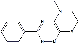 6,7-Dihydro-5-methyl-3-phenyl-5H-1,2,4,5-tetraaza-8-thianaphthalene Struktur