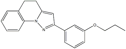 4,5-Dihydro-2-(3-propoxyphenyl)pyrazolo[1,5-a]quinoline Struktur