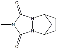 Tetrahydro-2-methyl-5,8-methano-1H-[1,2,4]triazolo[1,2-a]pyridazine-1,3(2H)-dione Struktur