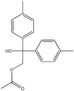 1,1-Bis(4-methylphenyl)-2-acetoxyethanol Struktur