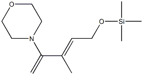 4-[(E)-2-Methyl-1-methylene-4-[(trimethylsilyl)oxy]-2-butenyl]morpholine Struktur