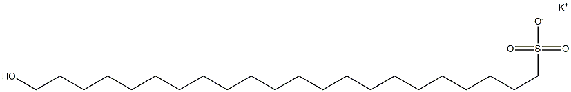 22-Hydroxydocosane-1-sulfonic acid potassium salt Struktur