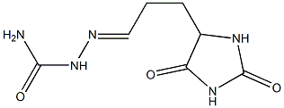 5-(3-Semicarbazonopropyl)-2,4-imidazolidinedione Struktur