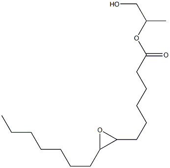 7,8-Epoxypentadecanoic acid 2-hydroxy-1-methylethyl ester Struktur