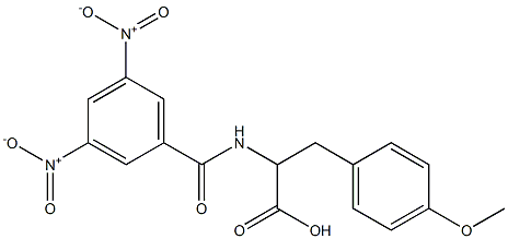 2-[(3,5-Dinitrobenzoyl)amino]-3-(4-methoxyphenyl)propanoic acid Struktur