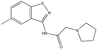 N-(5-Methyl-1,2-benzisothiazol-3-yl)-2-(1-pyrrolidinyl)acetamide Struktur