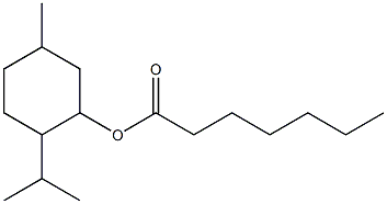 5-Methyl-2-(1-methylethyl)cyclohexanol heptanoate Struktur