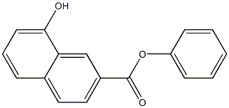 8-Hydroxy-2-naphthoic acid phenyl ester Struktur