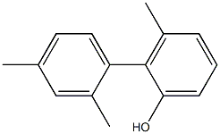 3-Methyl-2-(2,4-dimethylphenyl)phenol Struktur