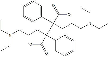 Bis(3-diethylaminopropyl)2,3-diphenylsuccinate Struktur