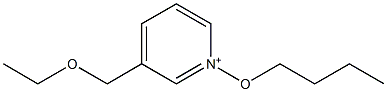 3-(Ethoxymethyl)-1-butoxypyridinium Struktur