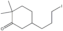 5-(3-Iodopropyl)-2,2-dimethylcyclohexan-1-one Struktur