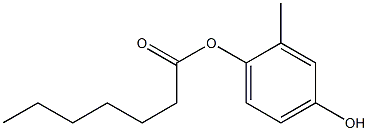 Heptanoic acid 4-hydroxy-2-methylphenyl ester Struktur